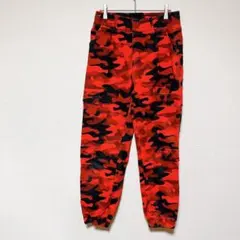 希少✨️V.I.P. 【9/29】レッドカモ 迷彩 カーゴ ジョガーパンツ 赤