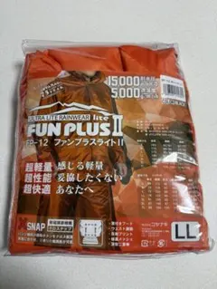 新品 未開封 カッパ レインコート レインウェア 上下セット オレンジ