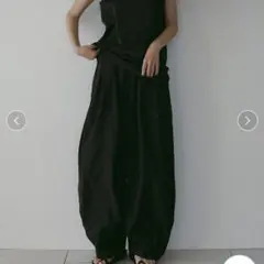 anuke volumetuck cocoon pants Black S - メルカリ