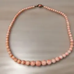 珊瑚 ネックレス 5.0〜10.0mm