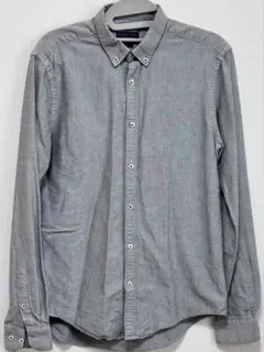 ZARA MAN オックスフォード BD シャツ S グレー スリムフィットのサムネイル
