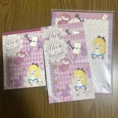 不思議の国のアリス メモ帳 レターセット