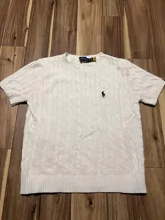 Polo Ralph Lauren 半袖ケーブルニット M