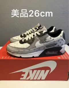【美品】26cm NIKE AIRMAX90 NRG WHITE POLKA