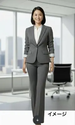 theory ストライプ フレアパンツスーツ