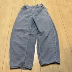 GU バレルレッグジーンズ 140㎝　ブルー