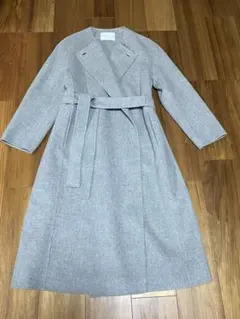 TOMORROW LANDグレーのウールロングコート