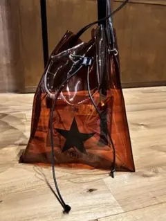 converse TOKYO クリアバッグ　ブラウン