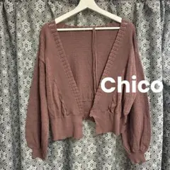 Chico透かし編みカーディガンのサムネイル
