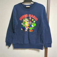スーパーマリオ/子供服、男の子服130cm裏起毛トレーナー