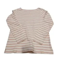 無印　MUJI　ストライプ 長袖Tシャツ S