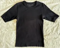 THE SHINZONE 半袖Tシャツ リブ ブラックのサムネイル