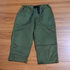 【美品です】GU 子供用ドライストレッチクロップドパンツ