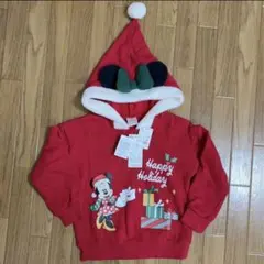 新品　ミニーHappy Holiday サンタパーカー　バースデイ　110