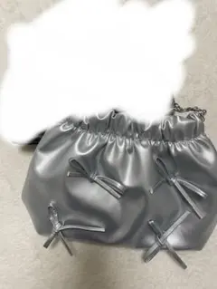リボン付き巾着型ショルダーバッグ2