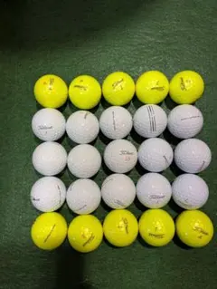 送料込み タイトリスト PRO V1 イエロー ロストボール24球セット