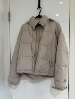 さ*中様 INGNI ベージュ フード付き ダウンジャケット