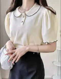 SHEIN ポロシャツ　ブラウス