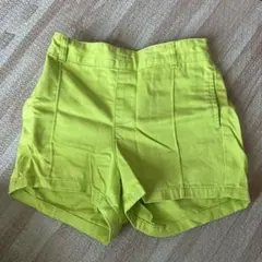 babyGap ショートパンツ 半ズボン　100cm 黄緑色