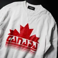 ディースクエアード DSQUARED2 カナダロゴプリント スウェットXS