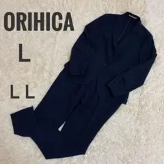 ORIHICA オリヒカ 紺 パンツスーツ セットアップ サイズ L &LL