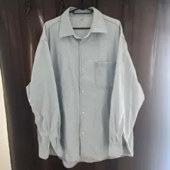 GU ライトブルー コットンシャツ XL