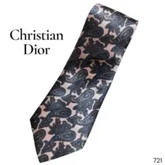Christian Dior シルク ネクタイ ペイズリー ピンク USA製