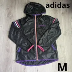 adidas アディダス　レディース　長袖　ジャケット　ジャージ　黒　M