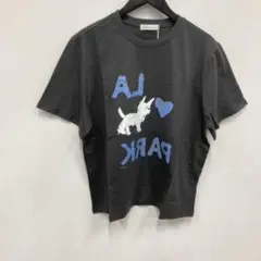 lowclassic LA PARK 犬 プリント Tシャツ 半袖