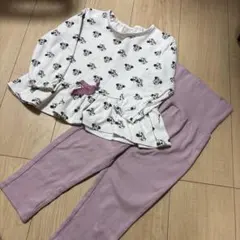 petit main ミニーマウス柄パジャマセット 100cm