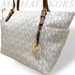 極美品　未使用級　マイケルコース　トートバッグ　A4収納可能　大容量　PVC