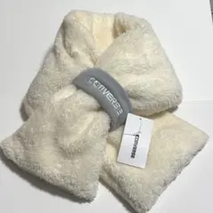 CONVERSE フリースマフラー ホワイト