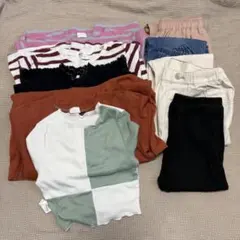 子供服まとめ売りキッズ　ブリーズ　しまむらSHEIN 西松屋　9点140 サイズ