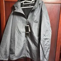 【新品5L】春先にも！ZOO YORK 裏フリースナイロンジャケット　グレー