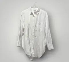 NOFL ノフル ゆったりリネンシャツチュニック ML 白 美品 春物羽織り