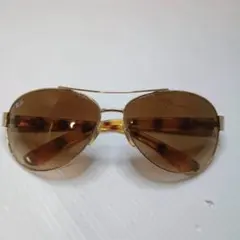 【Ray-Ban】レイバン サングラス ティアドロップ ゴールド べっ甲柄