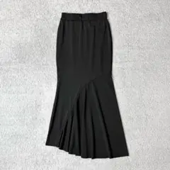 デイジー　マーメイドスカート　アシンメトリー　ロング　ブラック　黒　M 伸縮性◎