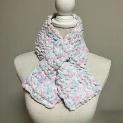 ユウ様専用三点セット　薄ピンク　マフラー　スヌード　ルームウェア パイル地