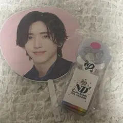美品☆道枝駿佑☆なにわ男子 ジャンボうちわ ペンライト セット ND5