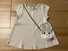 ANY KIDS トップス アニマルポシェット うさぎ100
