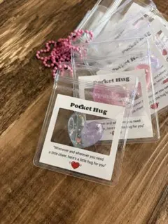 キャンディバッグチャーム　7個セット　ハート　おそろいキーホルダー