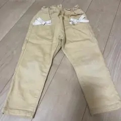 apres les cours オレンジ　リボン付き長ズボン