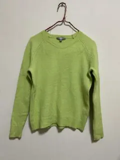 UNIQLO プレミアムラムクルーネックセーター　L グリーン