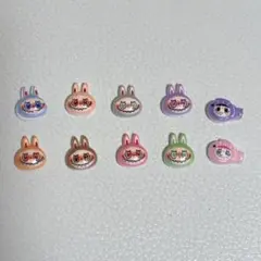 ネイルパーツ ラブブ お顔らぶぶ 10個セット