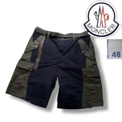 美品 MONCLER モンクレール 切替 ショート カーゴパンツ size 48 2026年最新】MONCLER メンズ ショートパンツ・ハーフパンツの人気