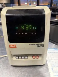 MAX ER-270S 電子タイムレコーダー Sカード付き