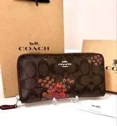 SALE開催中‼️✨外観美品✨COACH✨長財布✨シグネチャー✨花柄のサムネイル
