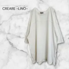 CREARE -LINO- オーバーサイズ Tシャツ ホワイト L シンプル