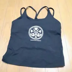キャミソール　パッドつき　ヨガ　ブラック