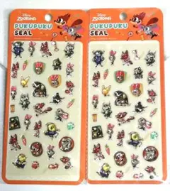 ディズニー ぷくぷくシール ズートピア　PUKUPUKUシール